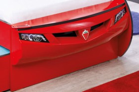 CARBED Кровать-машина Coupe с выдвижной кроватью Red 20.03.1306.00 в Змеиногорске - zmeinogorsk.katalogmebeli.com | фото 2