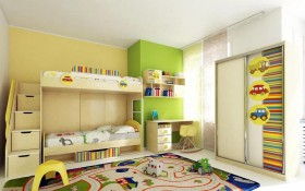 Детская комната Клаксон (Бежевый/корпус Клен) в Змеиногорске - zmeinogorsk.katalogmebeli.com | фото 3