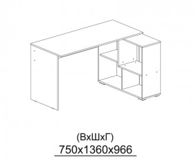 Компьютерный стол угловой СКМУ-4 белый в Змеиногорске - zmeinogorsk.katalogmebeli.com | фото 3
