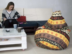 Кресло-груша Большое-Африка в Змеиногорске - zmeinogorsk.katalogmebeli.com | фото 4