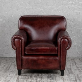 Кресло кожаное Элегант (Бордовый) в Змеиногорске - zmeinogorsk.katalogmebeli.com | фото 7