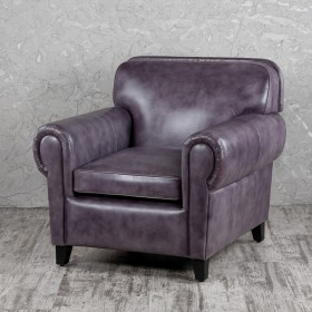 Кресло кожаное Элегант (Фиолетовый) в Змеиногорске - zmeinogorsk.katalogmebeli.com | фото 1