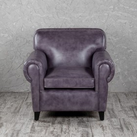 Кресло кожаное Элегант (Фиолетовый) в Змеиногорске - zmeinogorsk.katalogmebeli.com | фото 4