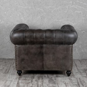 Кресло кожаное Лофт Честер (акация) в Змеиногорске - zmeinogorsk.katalogmebeli.com | фото 7
