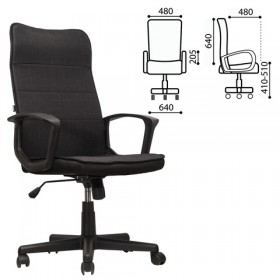 Кресло офисное BRABIX Delta EX-520 (черный) в Змеиногорске - zmeinogorsk.katalogmebeli.com | фото 1