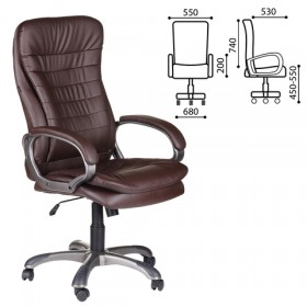 Кресло офисное BRABIX Omega EX-589 (коричневое) в Змеиногорске - zmeinogorsk.katalogmebeli.com | фото
