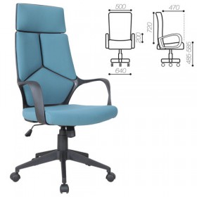 Кресло офисное BRABIX Prime EX-515 (голубая ткань) в Змеиногорске - zmeinogorsk.katalogmebeli.com | фото