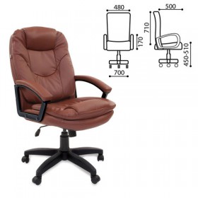 Кресло офисное BRABIX Trend EX-568 (коричневый) в Змеиногорске - zmeinogorsk.katalogmebeli.com | фото
