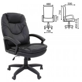 Кресло офисное BRABIX Trend EX-568 (черный) в Змеиногорске - zmeinogorsk.katalogmebeli.com | фото