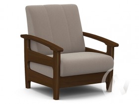 Кресло для отдыха Омега (орех лак/CATANIA COCOA) в Змеиногорске - zmeinogorsk.katalogmebeli.com | фото 1