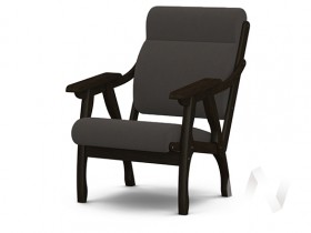 Кресло Вега-10 (венге лак/ULTRA GRAFIT) в Змеиногорске - zmeinogorsk.katalogmebeli.com | фото