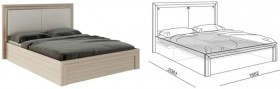 Кровать 1,6 Глэдис (М32) с подъемным механизмом Распродажа в Змеиногорске - zmeinogorsk.katalogmebeli.com | фото 2