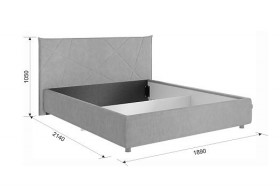 Кровать 1,6 Квест с подъемным механизмом (Топаз велюр) купить в Змеиногорске - zmeinogorsk.katalogmebeli.com | фото 2