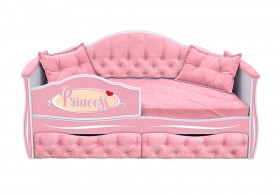 Кровать 160 серии Иллюзия 2 ящика 15 Бледно-розовый (подушки) в Змеиногорске - zmeinogorsk.katalogmebeli.com | фото