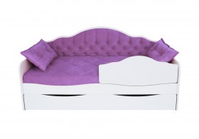 Кровать 170 серии Иллюзия Лайт 1 ящик 32 Фиолетовый (подушки) в Змеиногорске - zmeinogorsk.katalogmebeli.com | фото