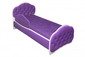 Кровать 180 Гармония 32 Фиолетовый (мягкий бортик) в Змеиногорске - zmeinogorsk.katalogmebeli.com | фото