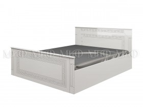 Кровать Афина-1 1,4 м (Белый/Белый глянец) в Змеиногорске - zmeinogorsk.katalogmebeli.com | фото 1