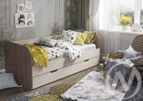 Кровать детская Балли 2-х уровневая (шимо темный/шимо светлый) в Змеиногорске - zmeinogorsk.katalogmebeli.com | фото