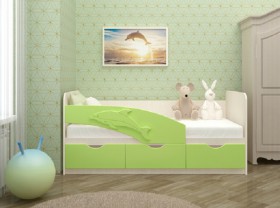 Кровать детская 1,6м Дельфин (Розовый металлик) в Змеиногорске - zmeinogorsk.katalogmebeli.com | фото 2