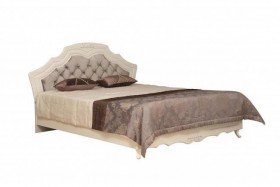 Кровать двойная "Кантри" (вудлайн кремовый/патина/ортопед/1820) в Змеиногорске - zmeinogorsk.katalogmebeli.com | фото
