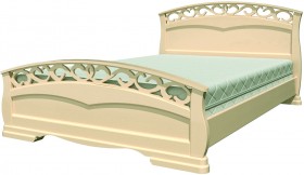 Кровать Грация-1 из массива сосны 1600*2000 Белый античный в Змеиногорске - zmeinogorsk.katalogmebeli.com | фото 17