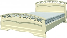 Кровать Грация-1 из массива сосны 1600*2000 Белый античный в Змеиногорске - zmeinogorsk.katalogmebeli.com | фото 20