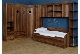 Кровать с 2-мя ящиками «Навигатор» (Дуб Каньон) в Змеиногорске - zmeinogorsk.katalogmebeli.com | фото 10