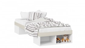 Кровать «Сканди»  Дуб Гарден/Белый в Змеиногорске - zmeinogorsk.katalogmebeli.com | фото