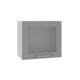 Квадро ВПГС 500 шкаф верхний горизонтальный со стеклом высокий (Лунный свет/корпус Серый) в Змеиногорске - zmeinogorsk.katalogmebeli.com | фото