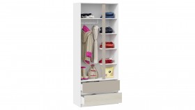 Шкаф для одежды комбинированный «Сканди» Дуб Гарден/Белый/Глиняный серый в Змеиногорске - zmeinogorsk.katalogmebeli.com | фото 3