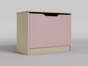 Ящик для игрушек Грэйси (Розовый/корпус Клен) в Змеиногорске - zmeinogorsk.katalogmebeli.com | фото