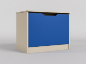Ящик для игрушек Скай (Синий/корпус Клен) в Змеиногорске - zmeinogorsk.katalogmebeli.com | фото