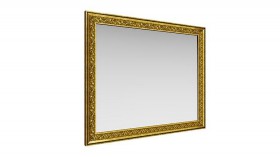 Зеркало навесное "Айрум"/(дуб кальяри / профиль: золото с орнаментом) в Змеиногорске - zmeinogorsk.katalogmebeli.com | фото